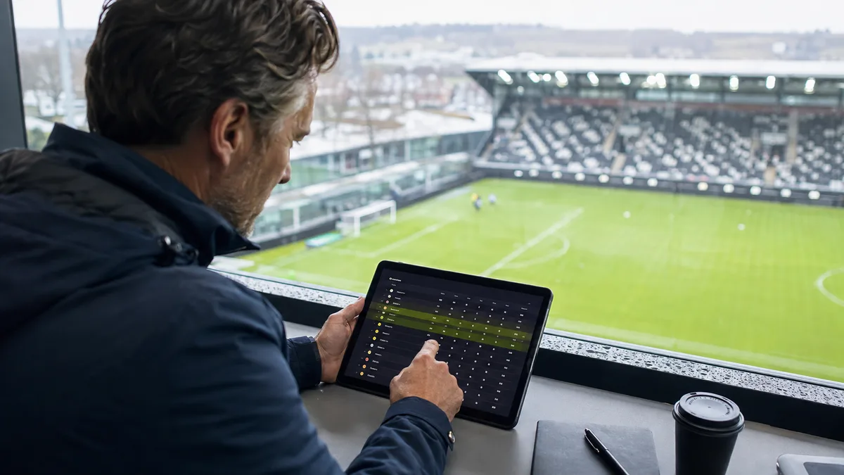 Fotbollsspelare i en jämn allsvensk match där målskillnaden kan avgöra tabelläget.